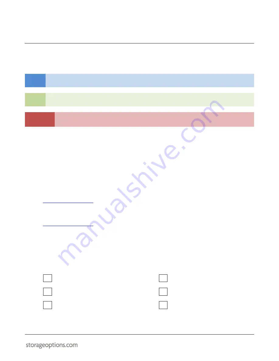 Storage Options Scroll Elite Instruction Manual Download Page 7