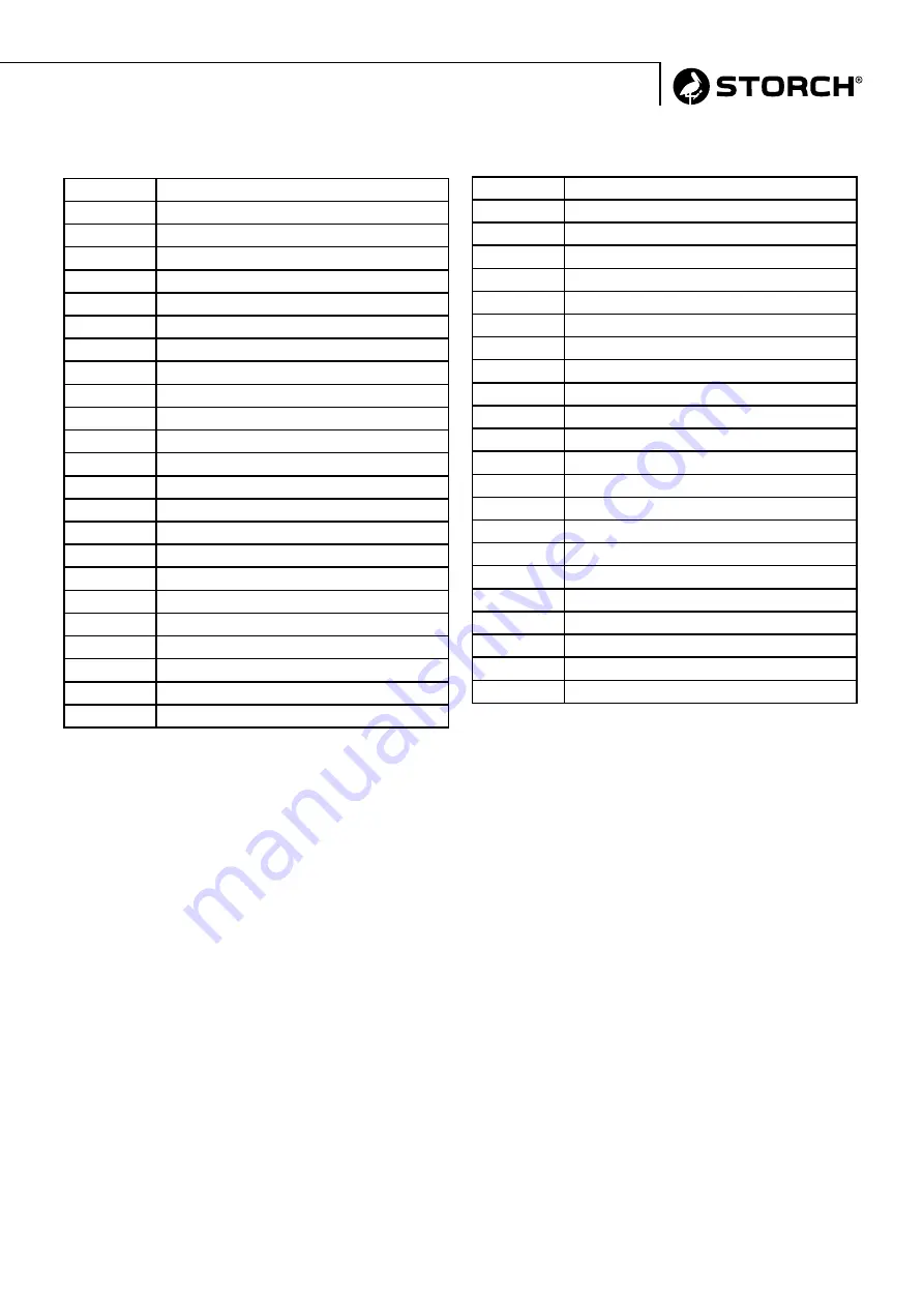 Storch 600800 Operating Manual Download Page 29