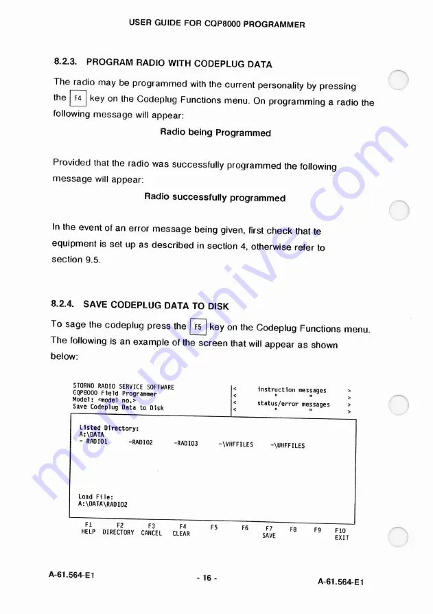 Storno CQP8000 User Manual Download Page 90