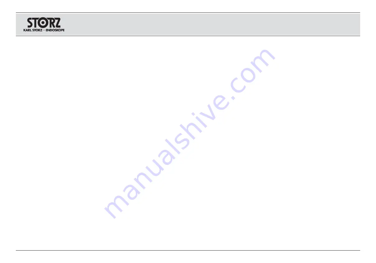 Storz 20092132 Instruction Manual Download Page 8