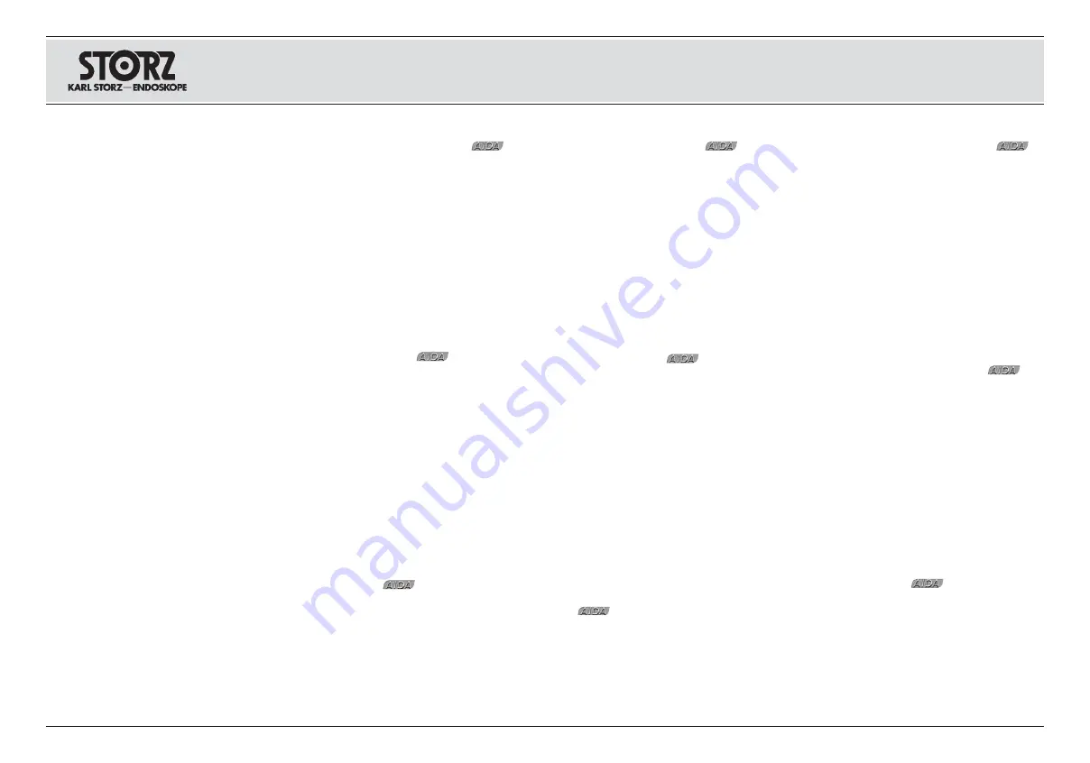 Storz 20092132 Instruction Manual Download Page 9