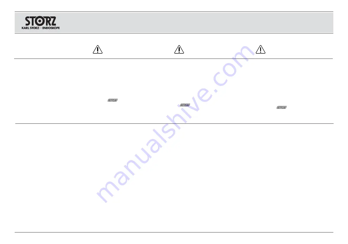 Storz 20092132 Instruction Manual Download Page 46