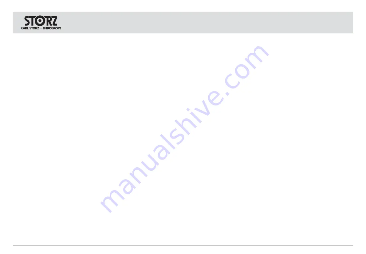 Storz 207111 20-1 Instruction Manual Download Page 8