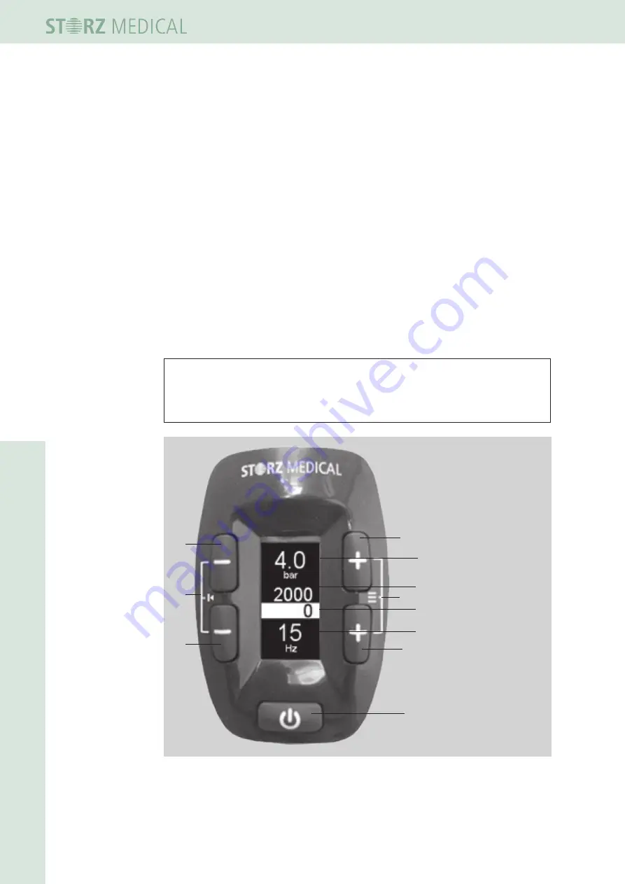 Storz DUOLITH SD1 R-SW Operating Manual Download Page 44