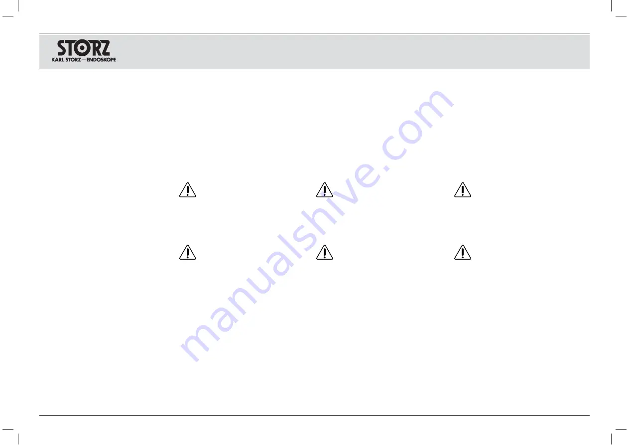 Storz UROLOGY 1/2008 Instructions Manual Download Page 9