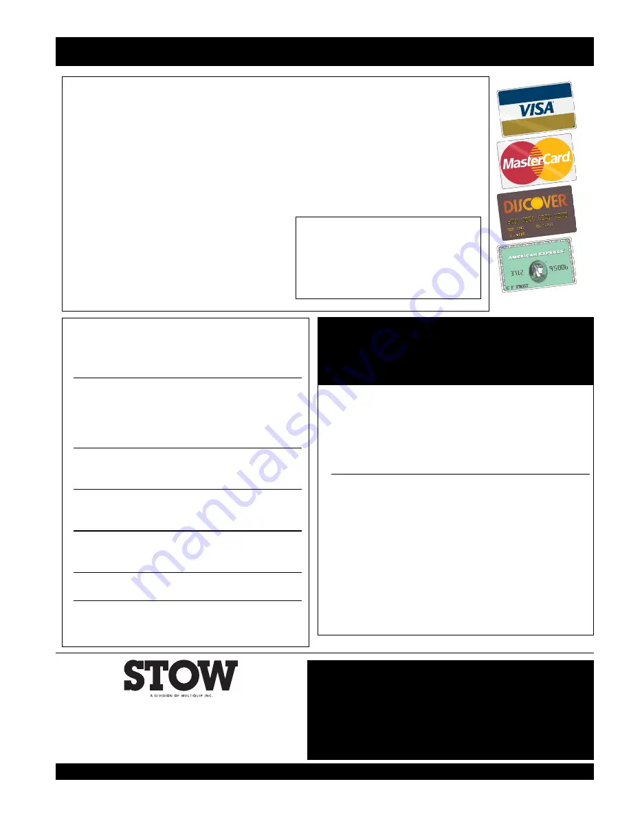 Stow G-2.9R Operation And Parts Manual Download Page 5