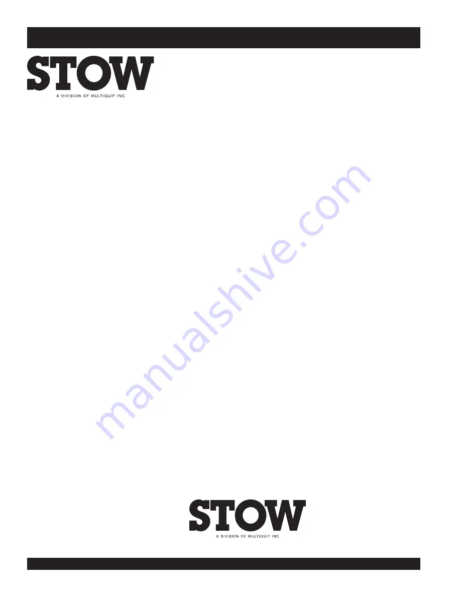 Stow MS1415E Operations & Parts Manual Download Page 92