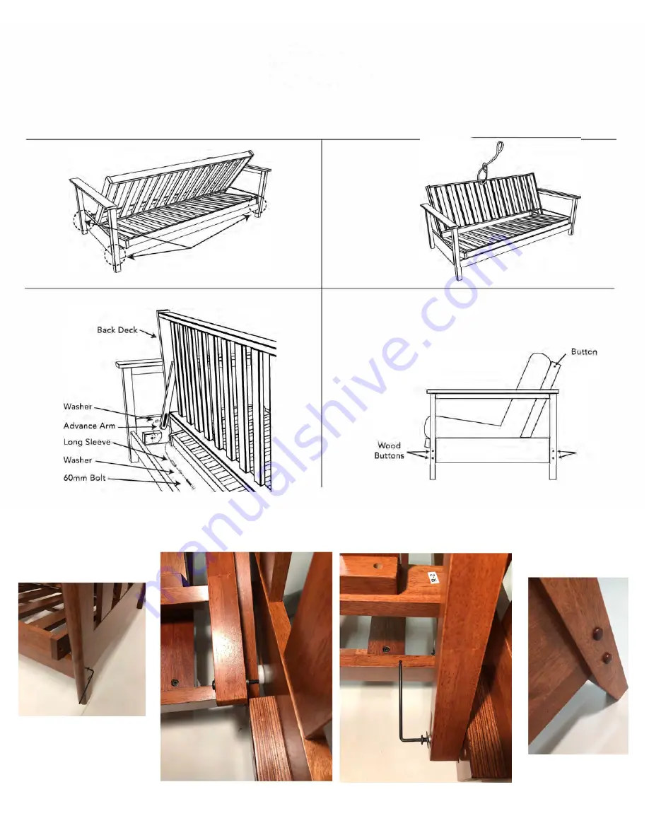 Strata Furniture Canby Arms Assembly Instructions Manual Download Page 8