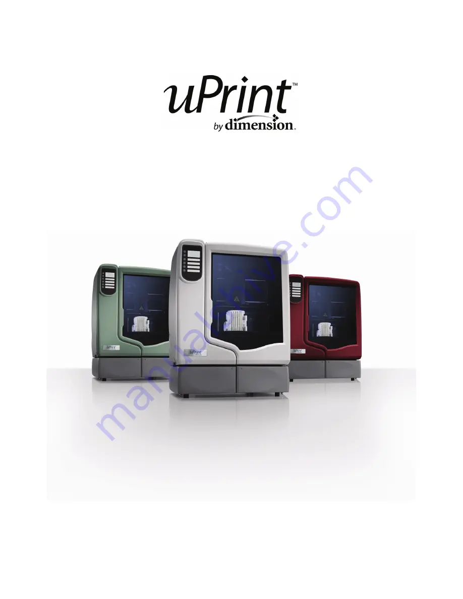 Stratasys 180-00108 uPrint User Manual Download Page 1