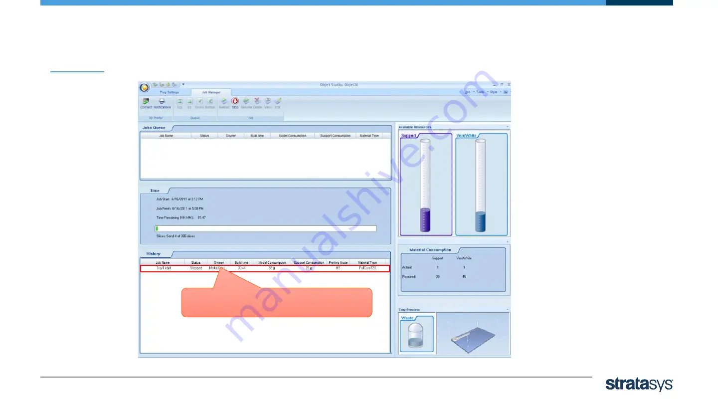 Stratasys Objet24 Operator Training Manual Download Page 111