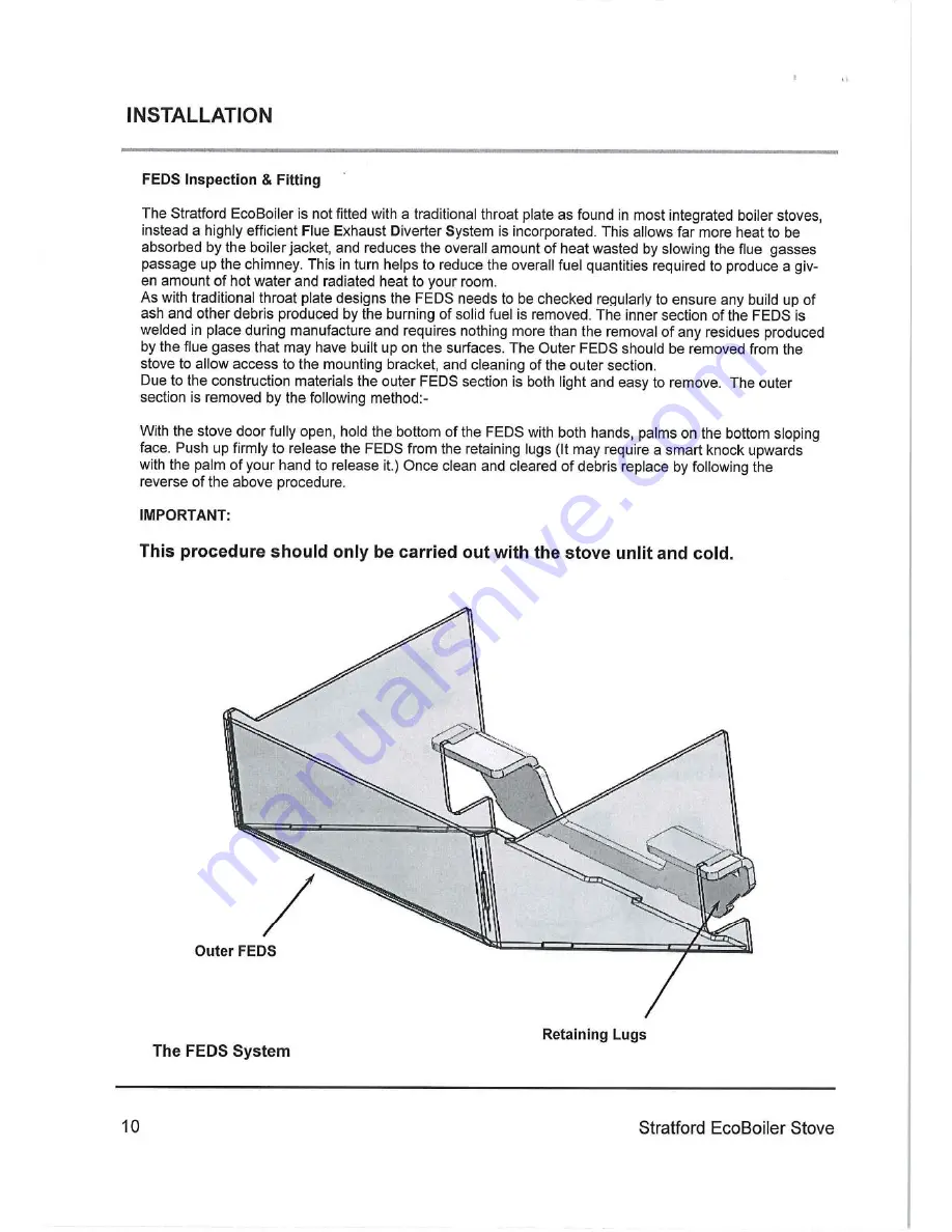 Stratford EcoBoiler 12 HE Operating & Installation Manual Download Page 10