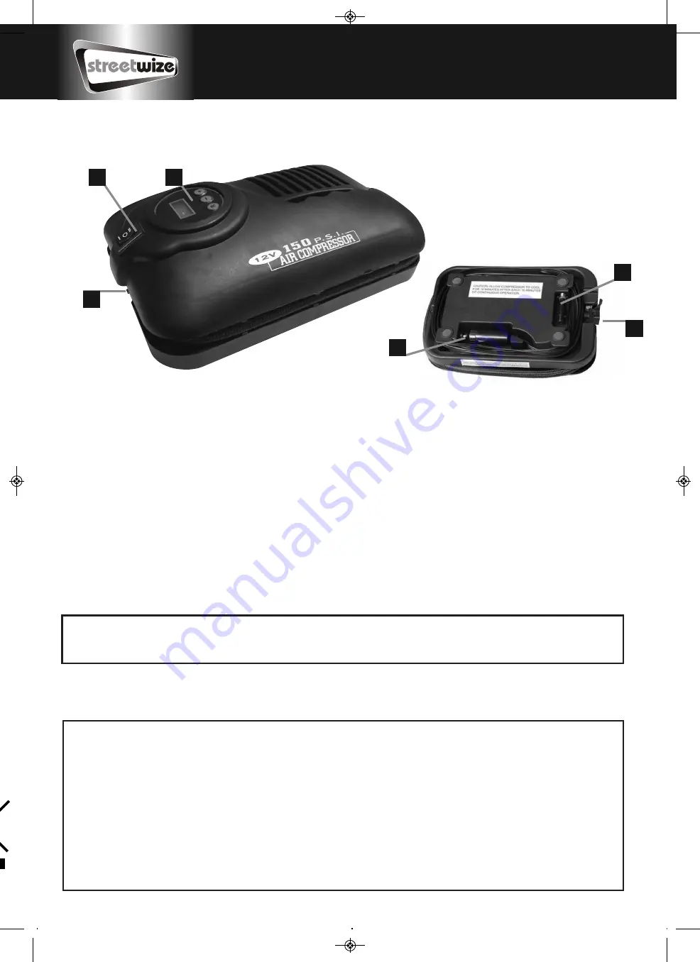 Streetwize SWAC5 Manual Download Page 1