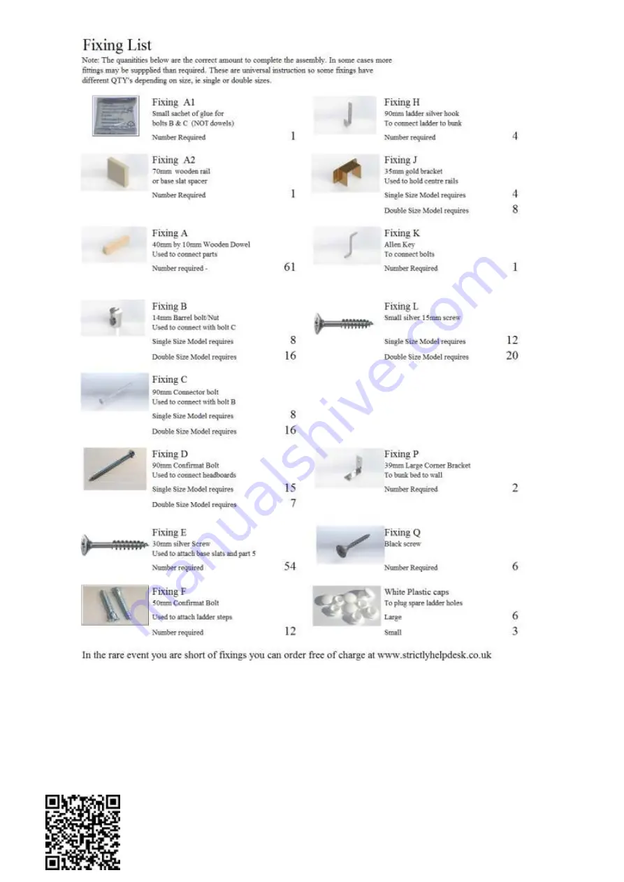 Strictly Beds & Bunks Wiltshire Bunk Bed Assembly Instructions Manual Download Page 2