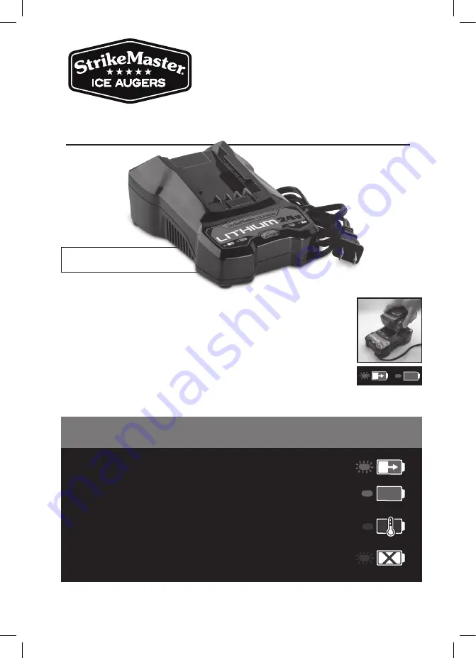 STRIKEMASTER LITHIUM 24V BATTERY CHARGING BASE Скачать руководство пользователя страница 1