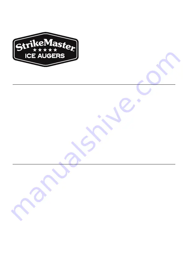 STRIKEMASTER Lithium 24V Owner'S Manual Download Page 2