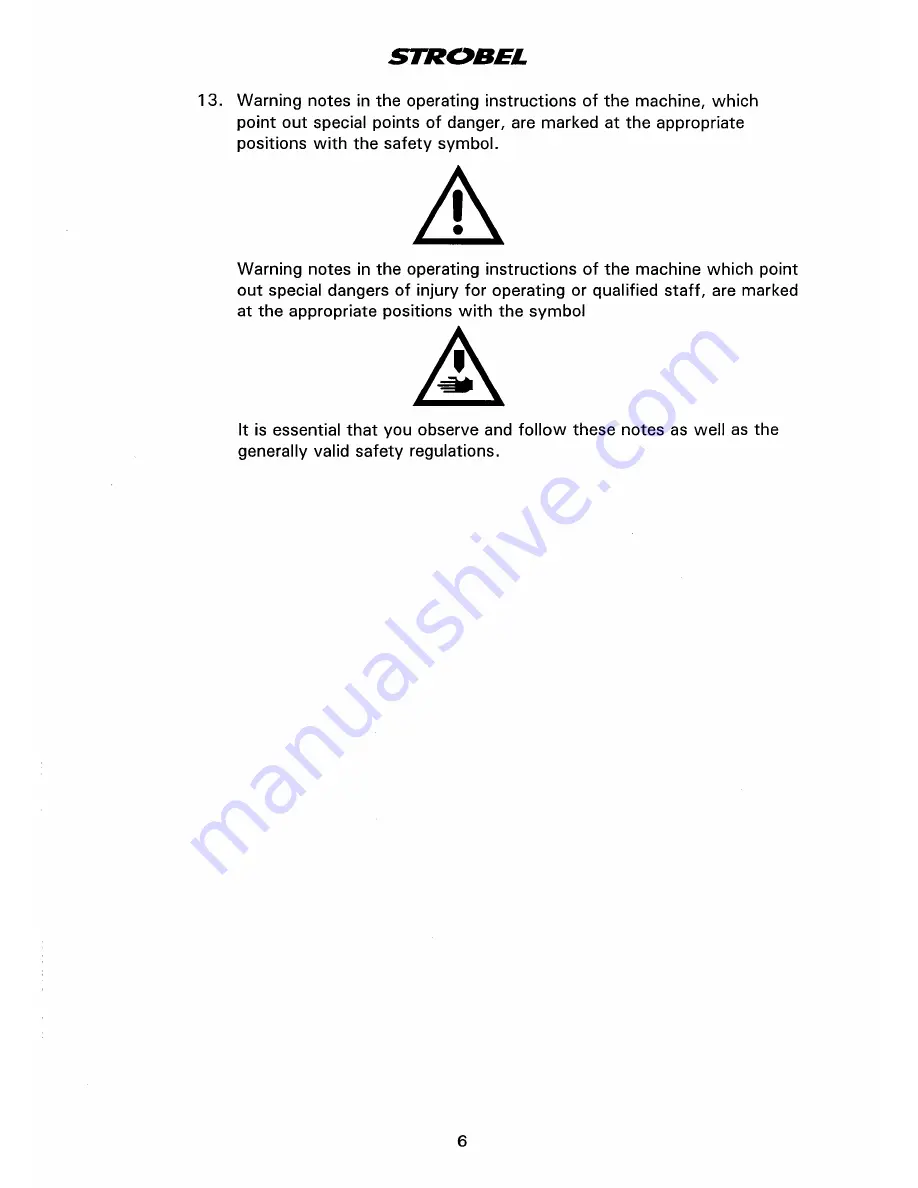 Strobel 141-23 Operating Instructions Manual Download Page 10