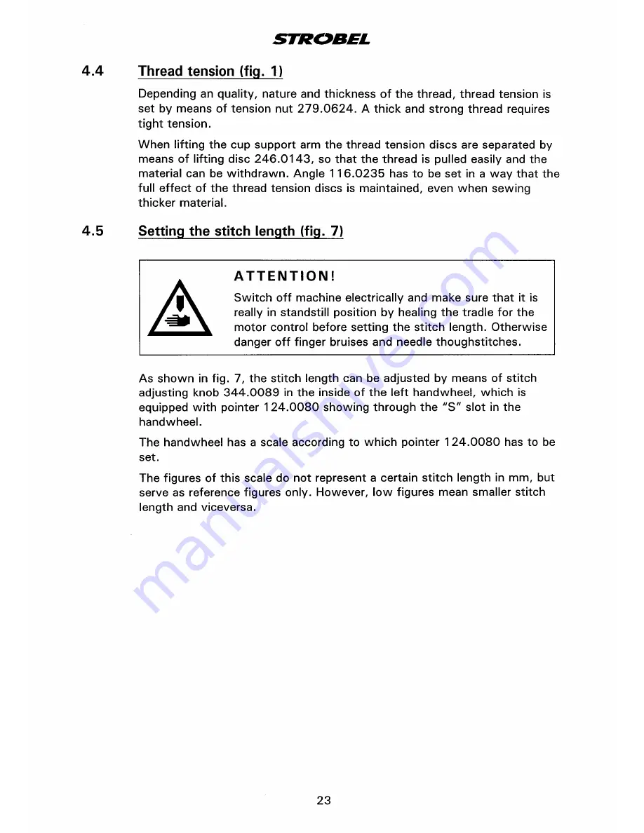 Strobel 141-23 Operating Instructions Manual Download Page 27