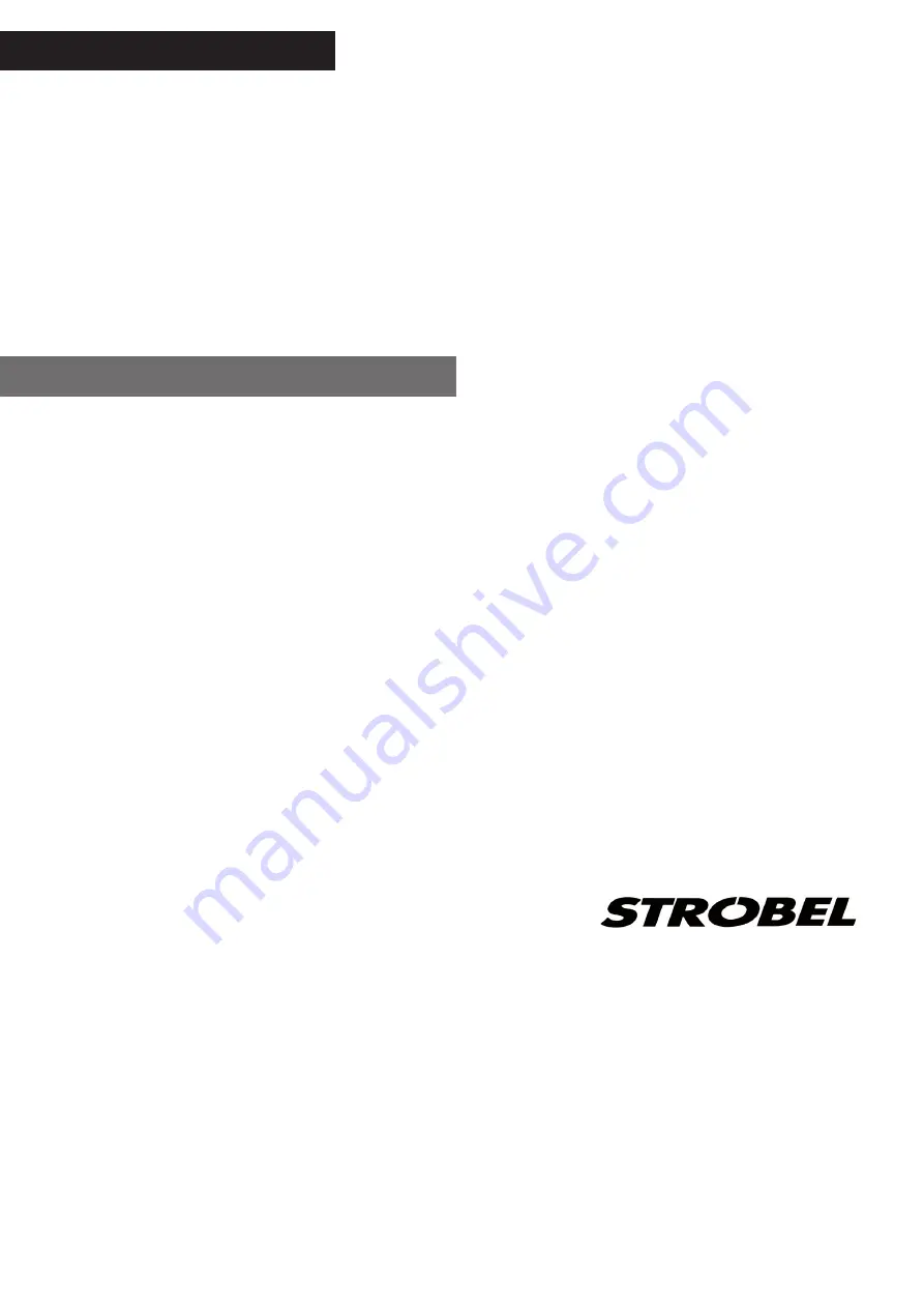 Strobel 441-1 Mechanic'S Instructions Download Page 66