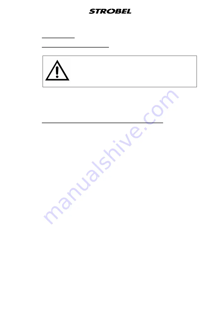 Strobel VEB100-1 Mechanic'S Instructions Download Page 38