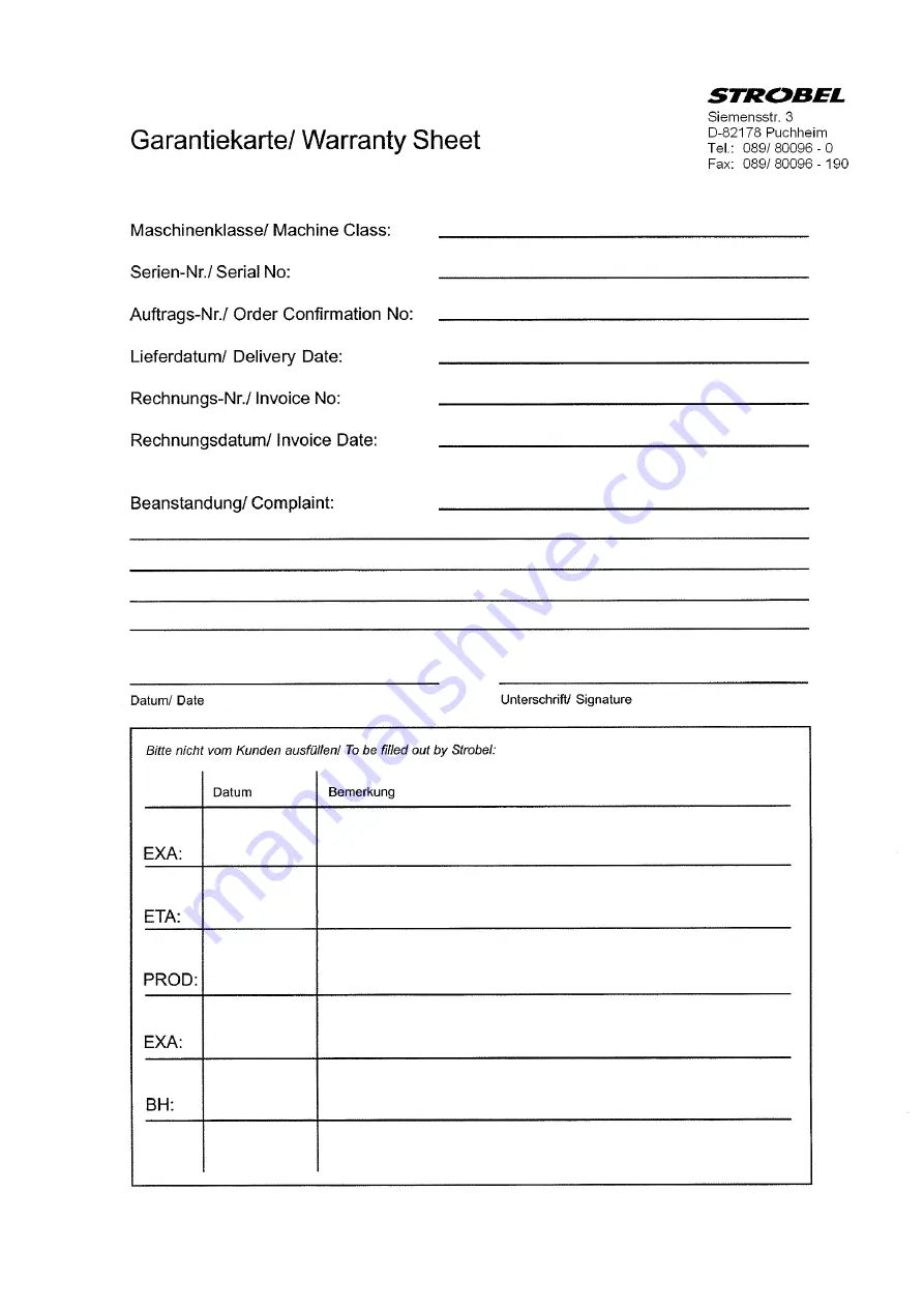 Strobel VTD410EV-SEPC1 Operating Instructions Manual Download Page 4