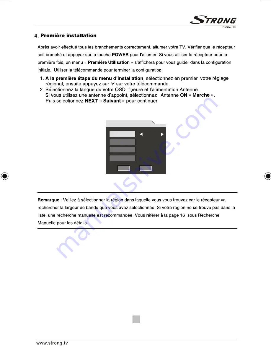 Strong PRIMA II (French) Manuel D'Utilisation Download Page 10