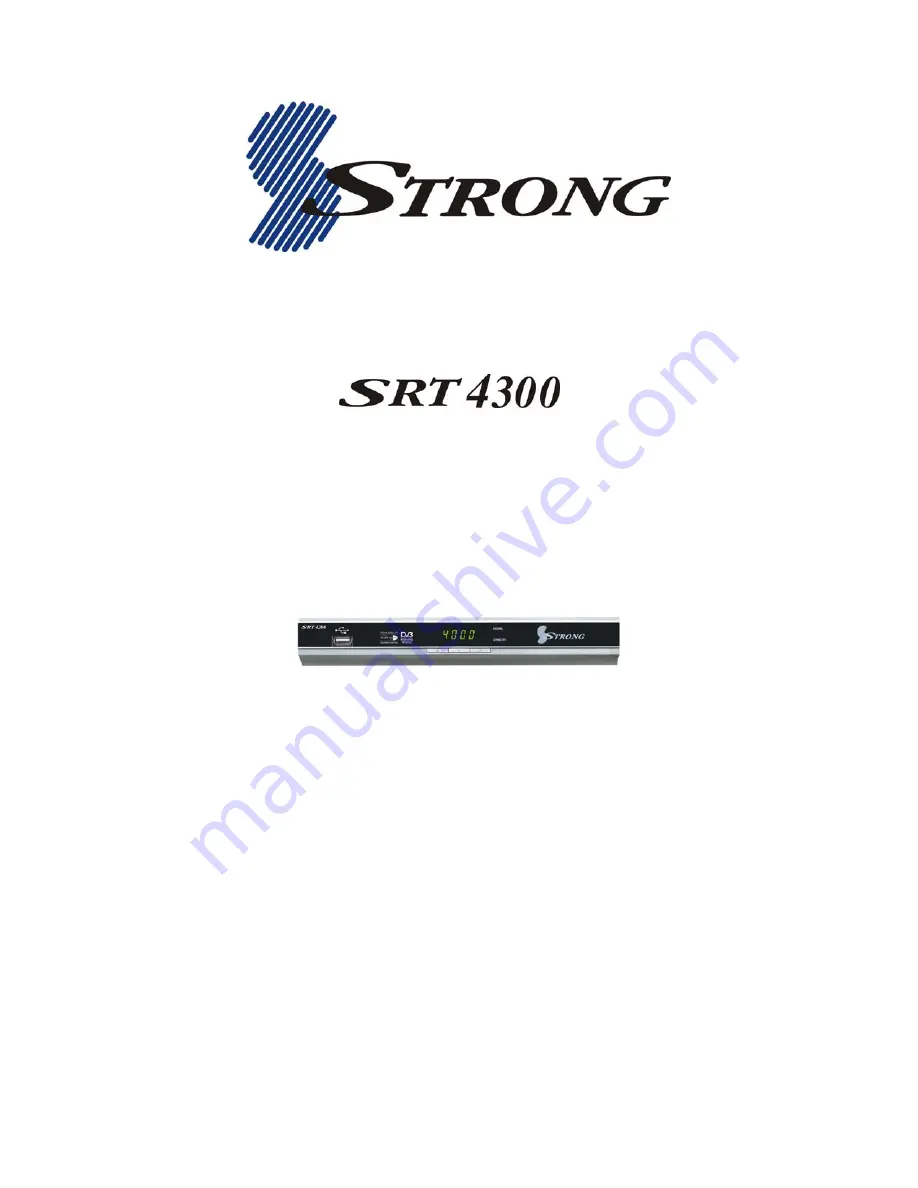 Strong SRT 4300 User Manual Download Page 1