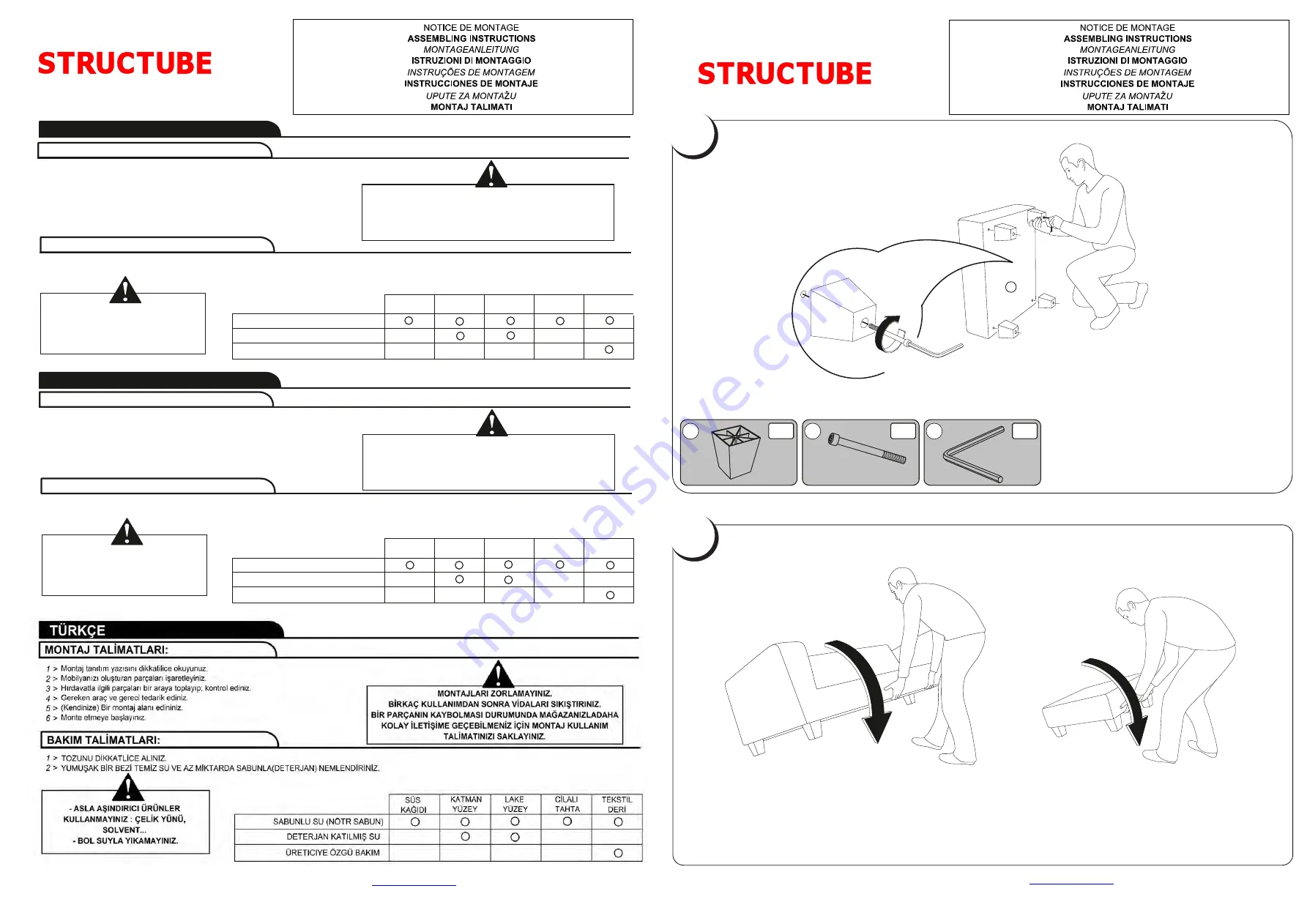 STRUCTUBE ARNOLD Assembling Instructions Download Page 3