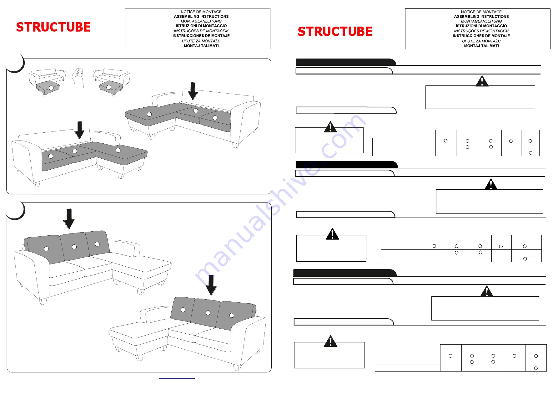 STRUCTUBE ARNOLD Assembling Instructions Download Page 4