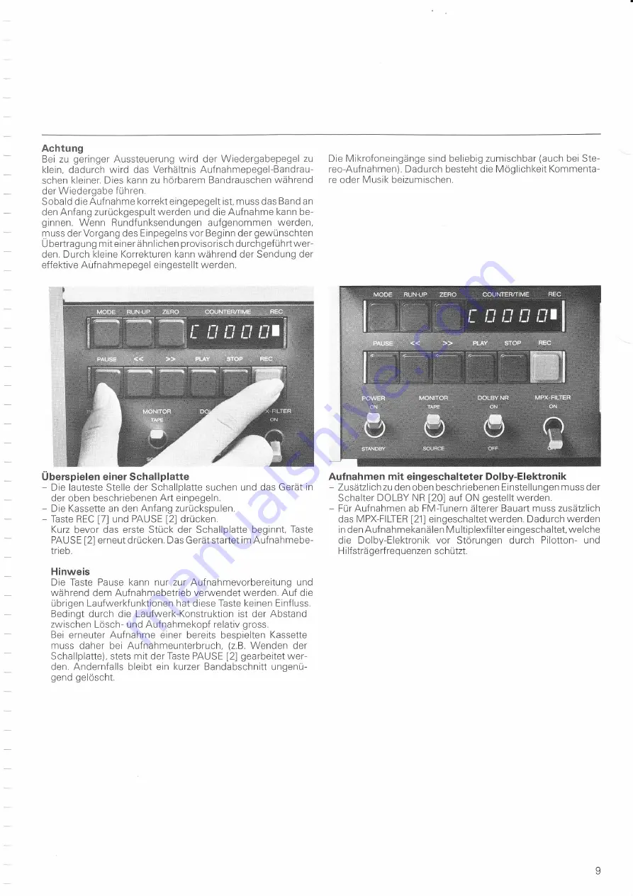 STUDER REVOX B71O Скачать руководство пользователя страница 13