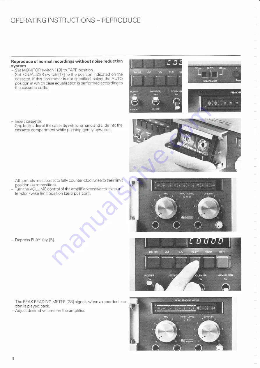 STUDER REVOX B71O Operating Instructions Manual Download Page 26