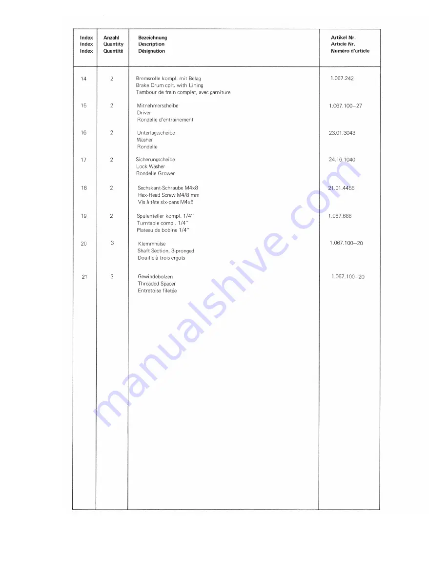 Studer A 67 Service Manual Download Page 91