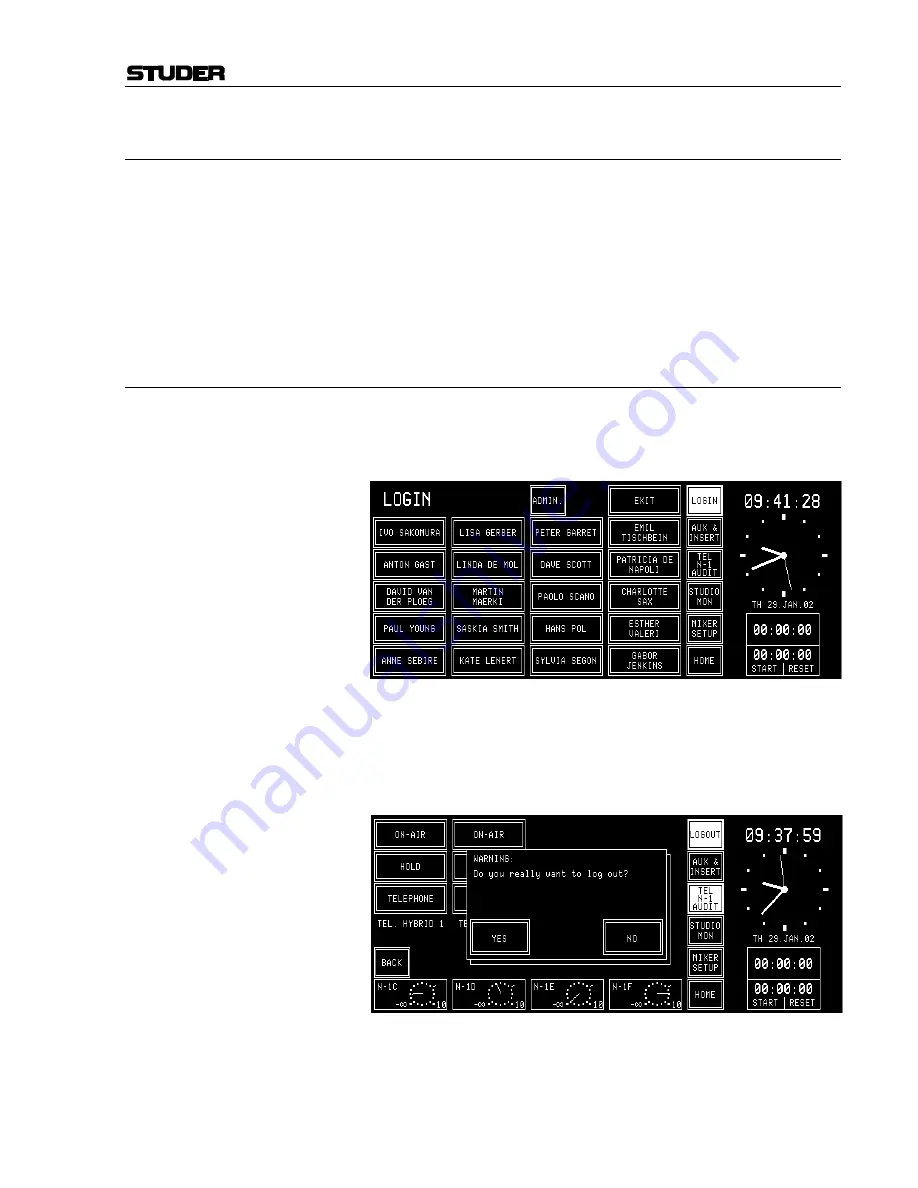 Studer OnAir 2000M2 Operating And Service Instructions Download Page 47