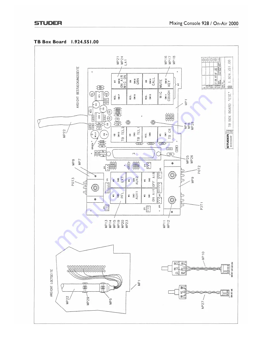 Studer OnAir 2000M2 Operating And Service Instructions Download Page 415