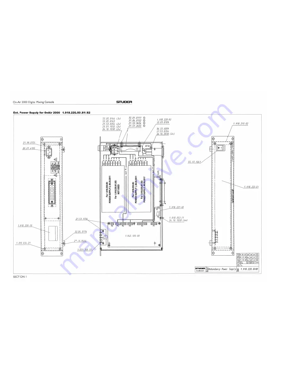 Studer OnAir 2000M2 Operating And Service Instructions Download Page 436