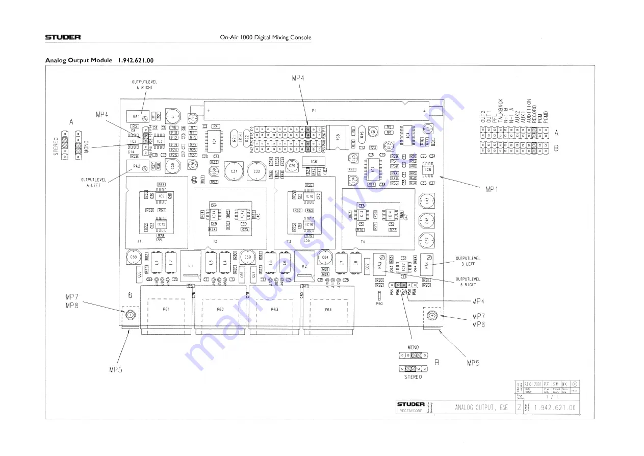 Studer SW V4.0 OnAir 1000 Скачать руководство пользователя страница 315