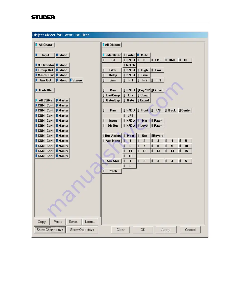 Studer Vista 9 Operating Instructions Manual Download Page 403