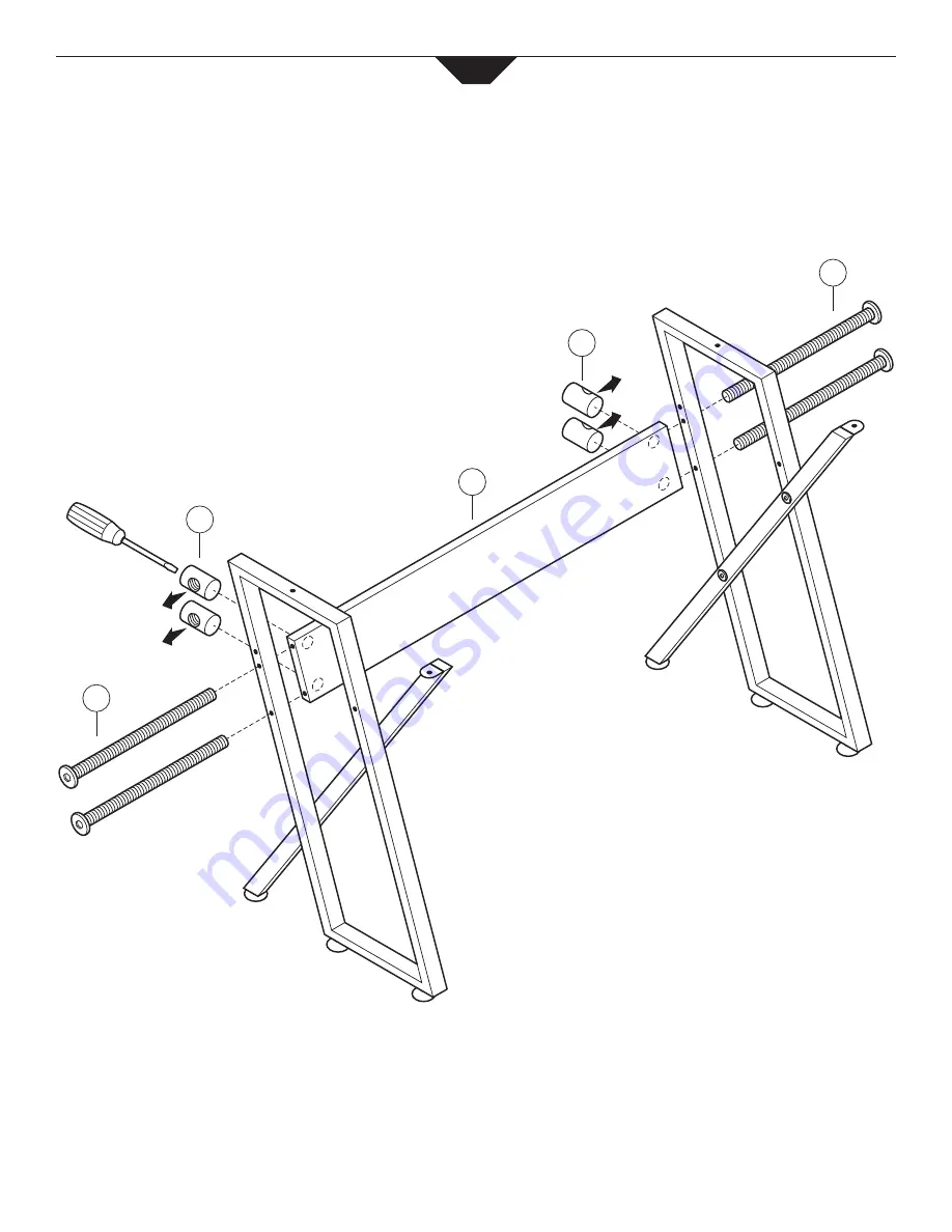 Studio Designs COLORADO DESK 50707 Скачать руководство пользователя страница 5