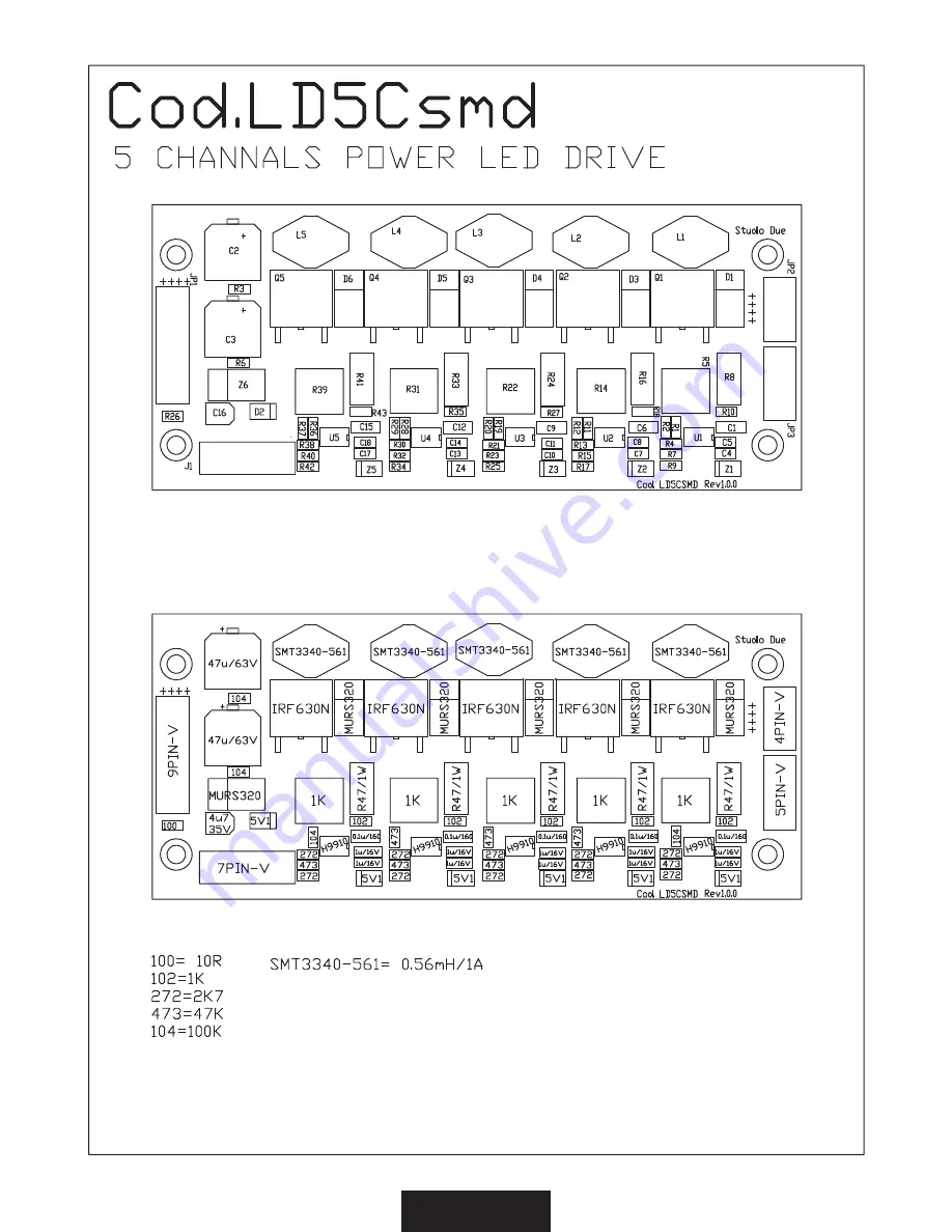 STUDIO DUE RGBWA ArchiLed 300 User'S And Operator'S Manual Download Page 16