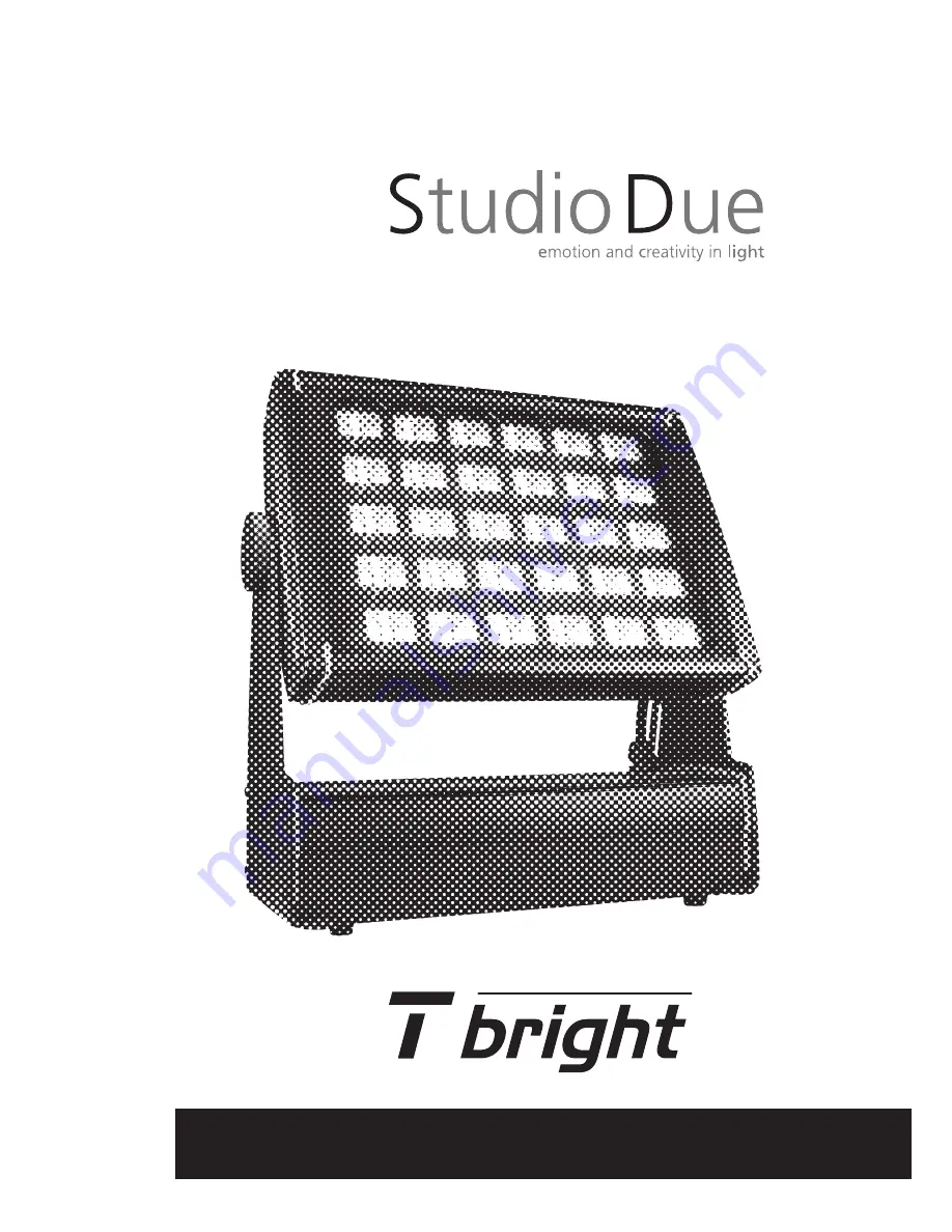 STUDIO DUE T-BRIGHT 400 WL Скачать руководство пользователя страница 1