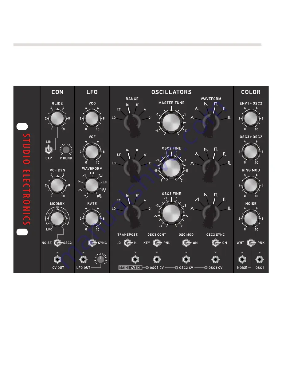 Studio Electronics midimini V30 User Manual Download Page 13