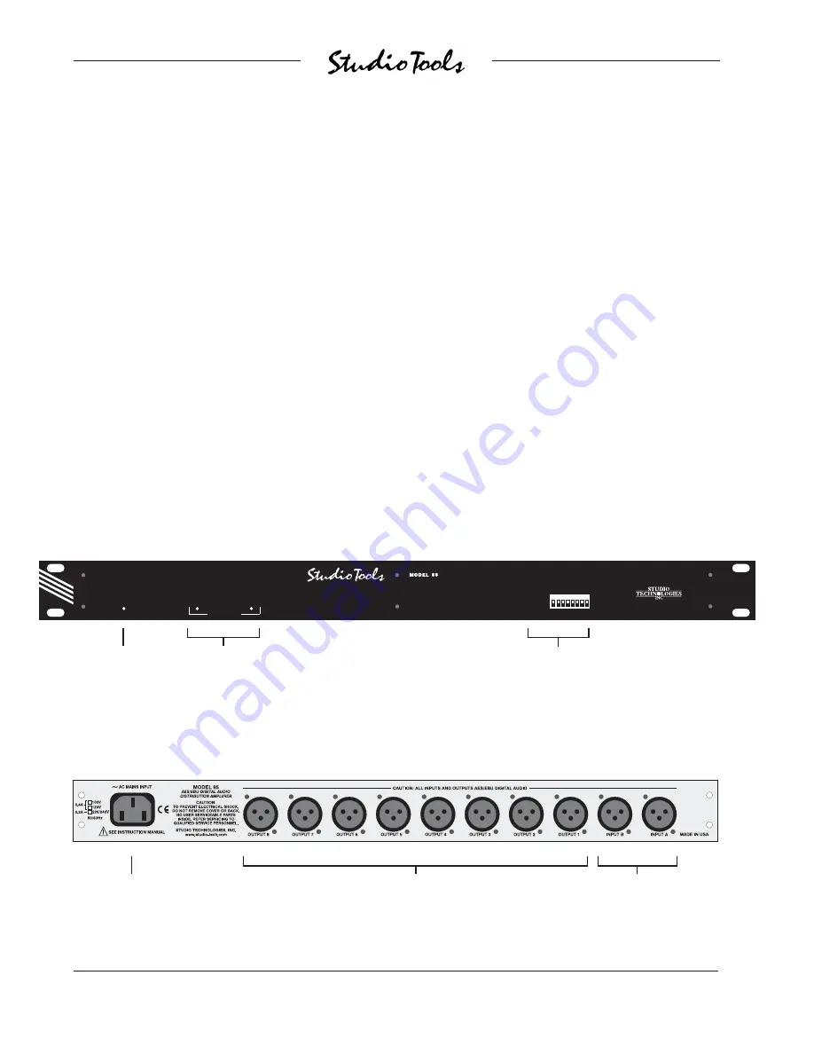 Studio Technologies 85 AES User Manual Download Page 8