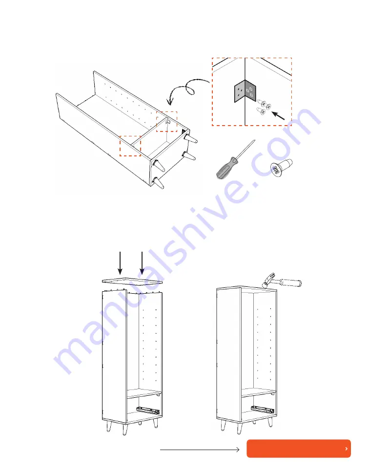 studioduc knox tall bookcase Assembly Instructions Manual Download Page 15