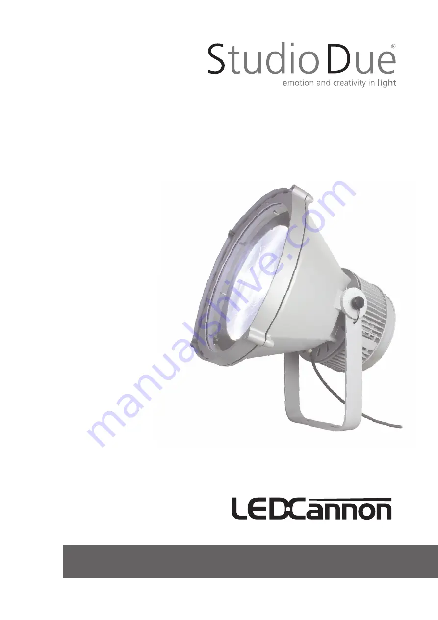 STUDIODUE LEDCannon 2030 User Manual Download Page 1