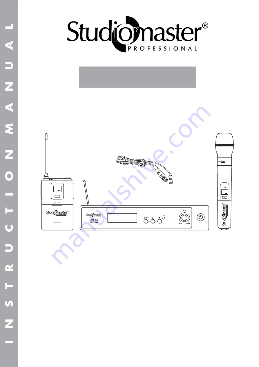 Studiomaster Professional XR-60 Скачать руководство пользователя страница 1