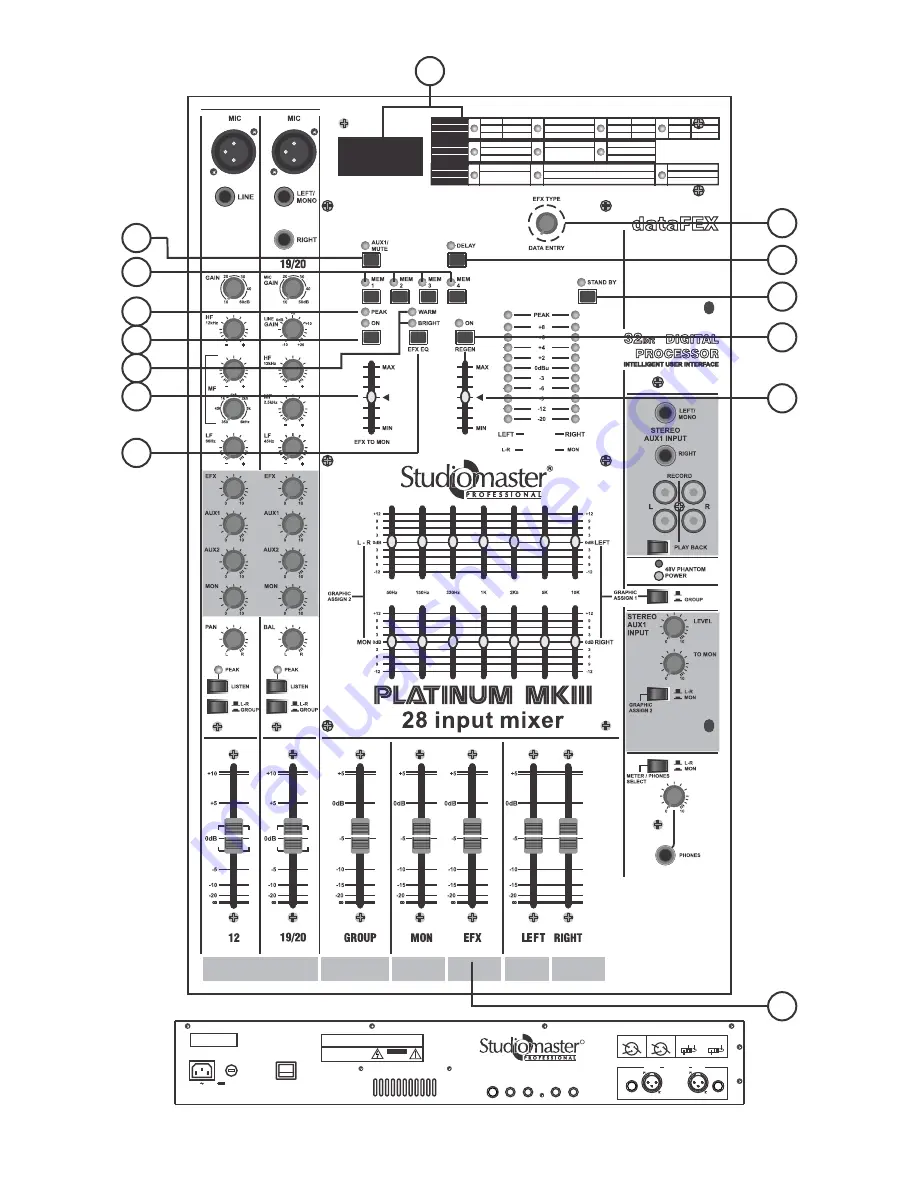 Studiomaster Platinum 12Fx Instruction Manual Download Page 4