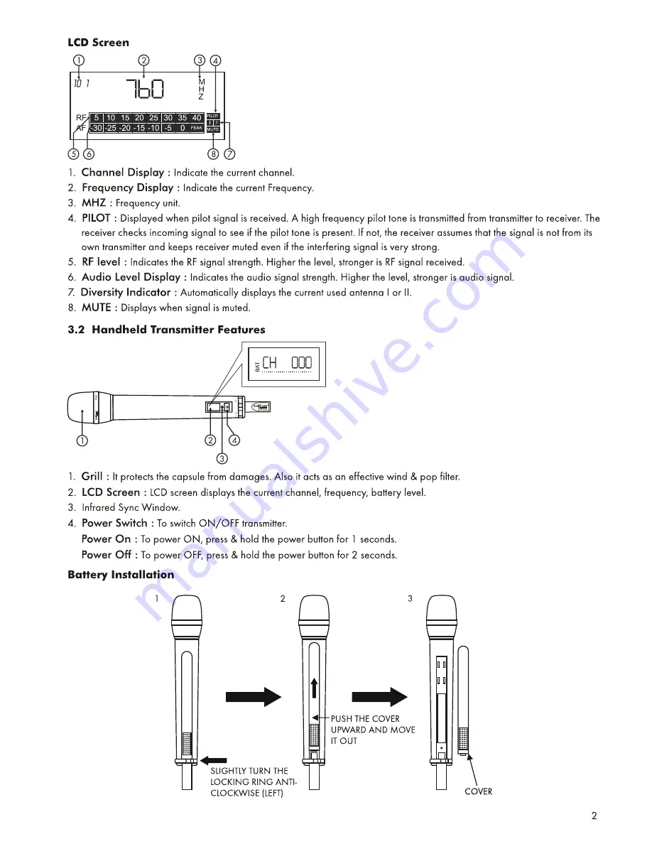 Studiomaster TR-47 Instruction Manual Download Page 3