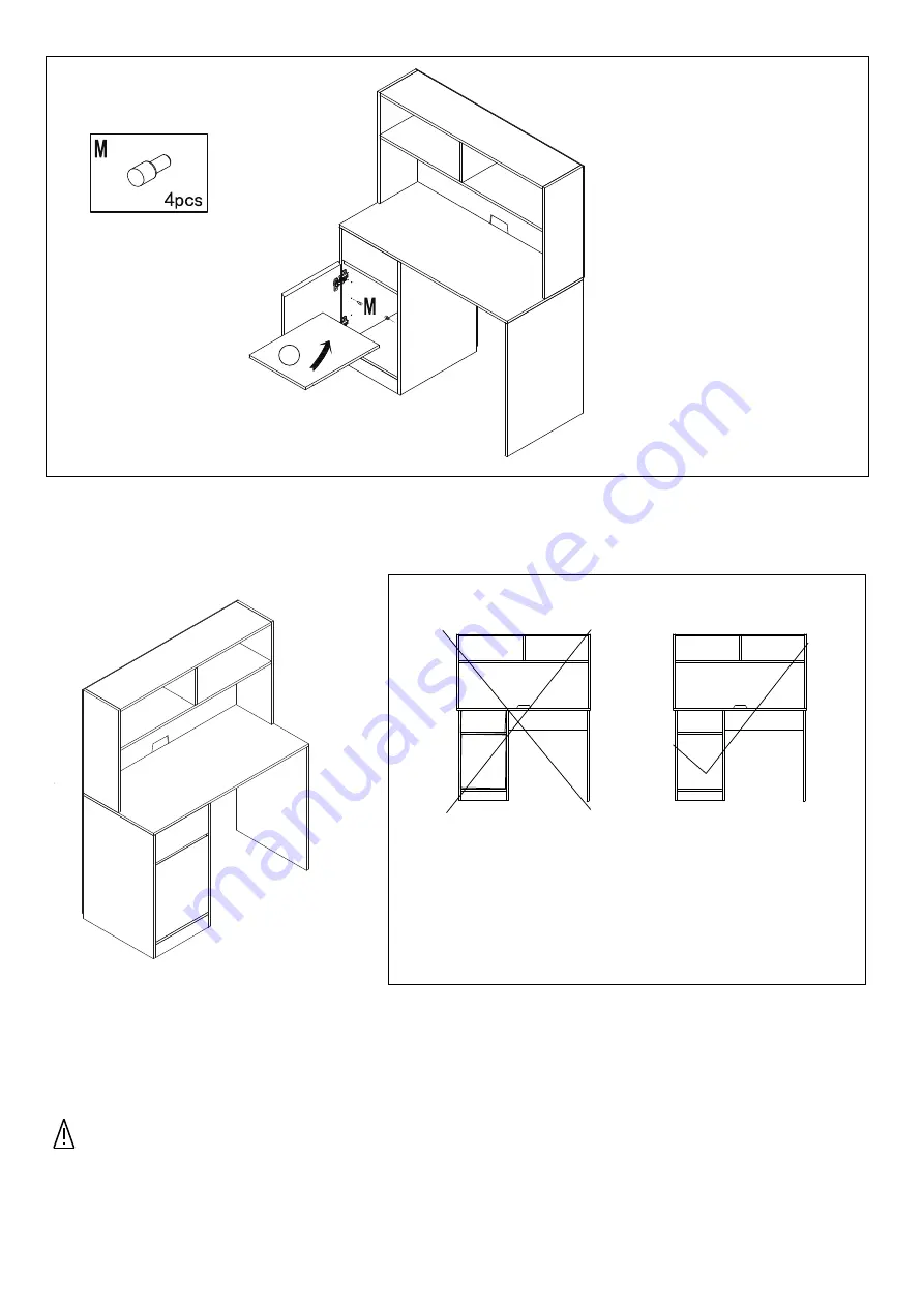 Studymate NEWTON HUTCH DESK Assembly Instructions Manual Download Page 23