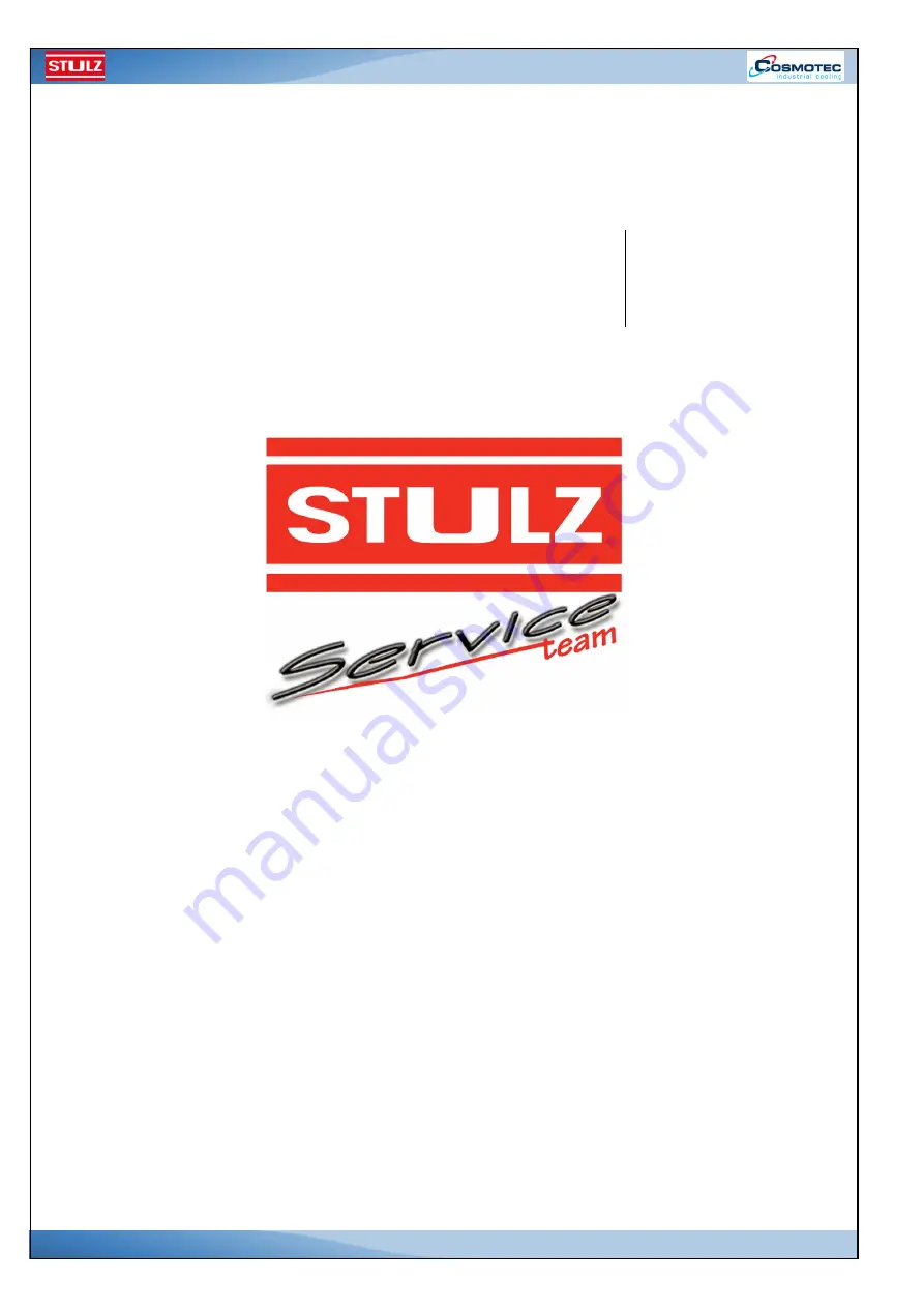 Stulz WLA Compact Series Instructions Manual Download Page 62