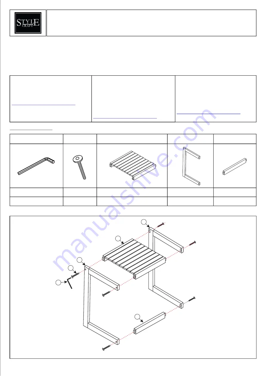 Style Craft GNVF1160CUECOM Manual Download Page 1