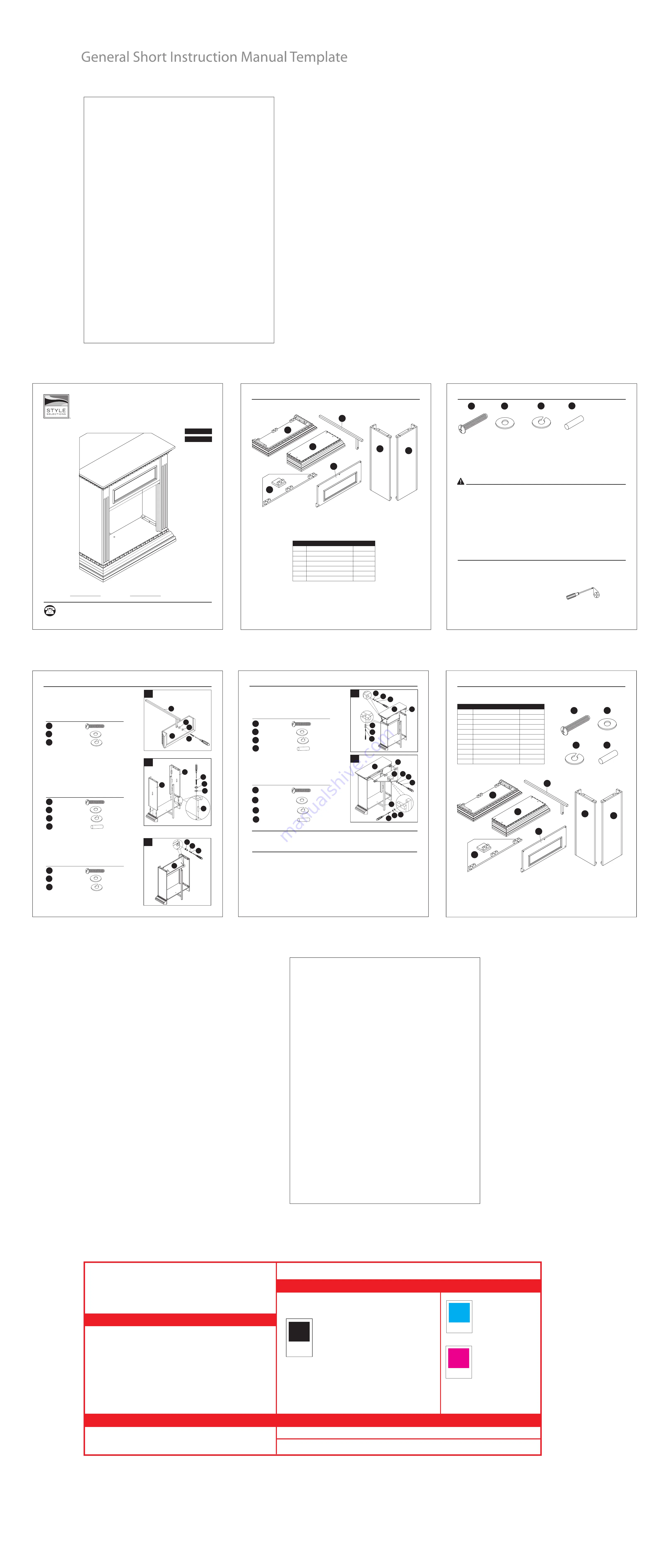 Style selections 0348141 Manual Download Page 2